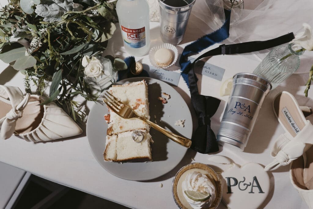 Wedding reception table