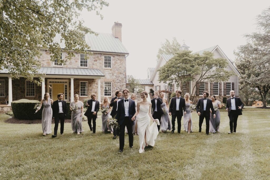 Bortner Valley wedding bridal party photos