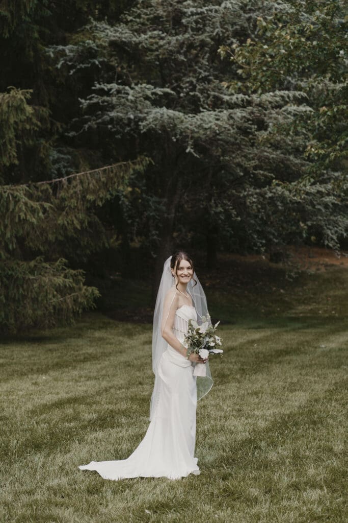 Bride portrait at her Bortner Valley wedding