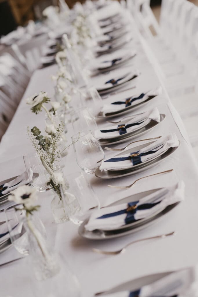 Bortner Valley wedding reception table