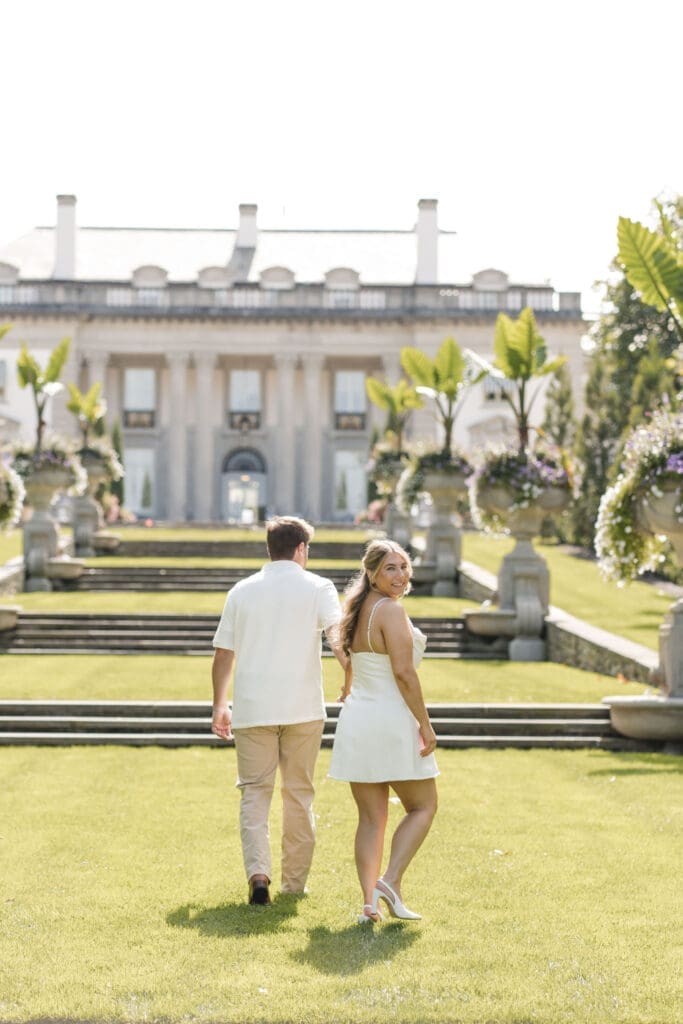 Nemours estate engagement photo shoot
