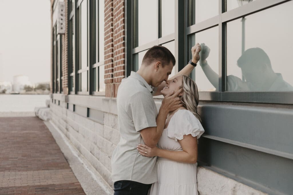 Fells Point engagement photo shoot
