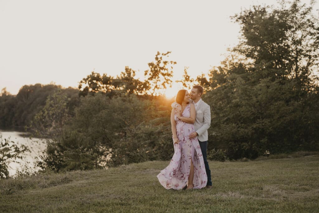 Bohemia Overlook and Rosewood Farms outdoor engagement session
